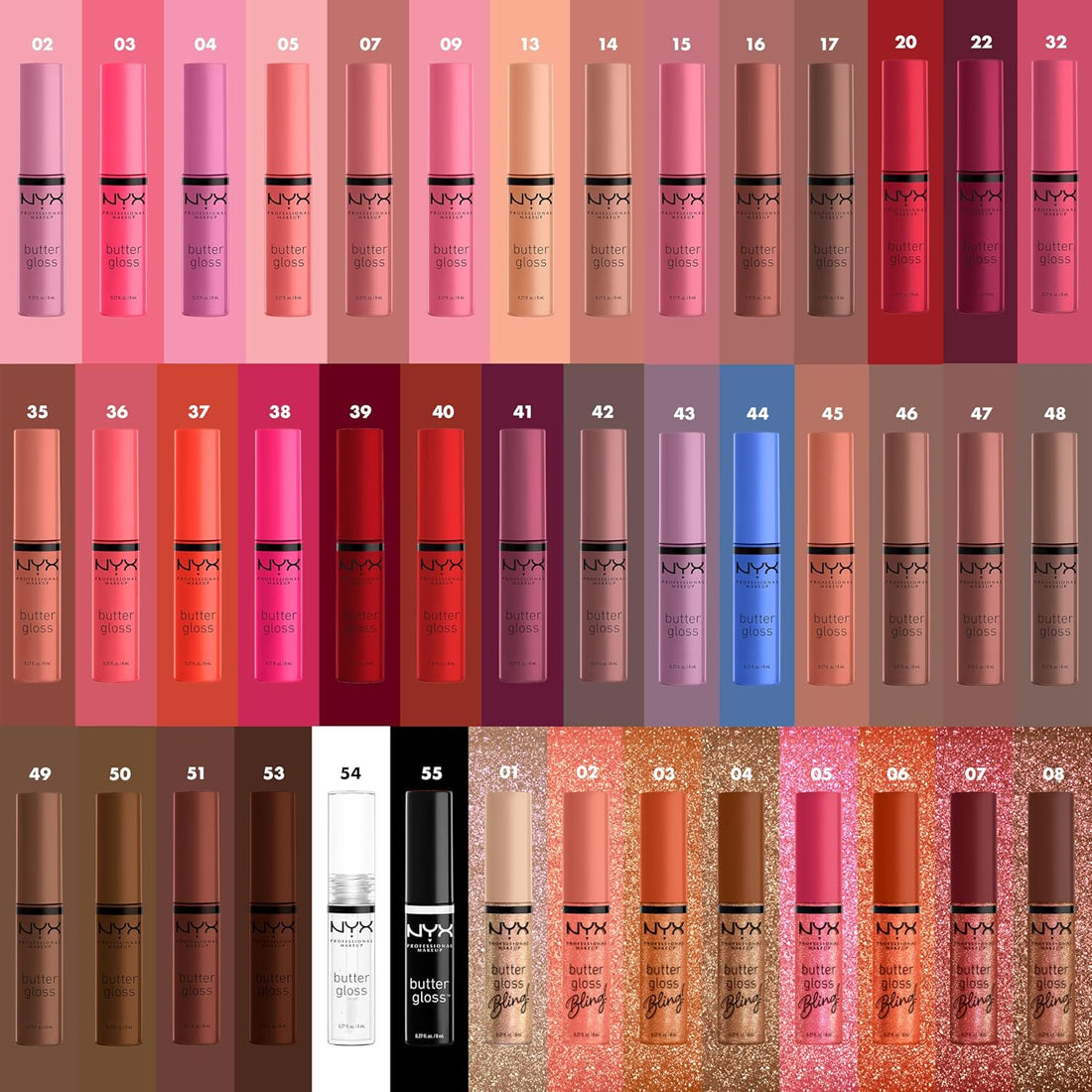 MAKEUP Butter Gloss, Non-Sticky Lip Gloss - Sugar Glass ,Clear