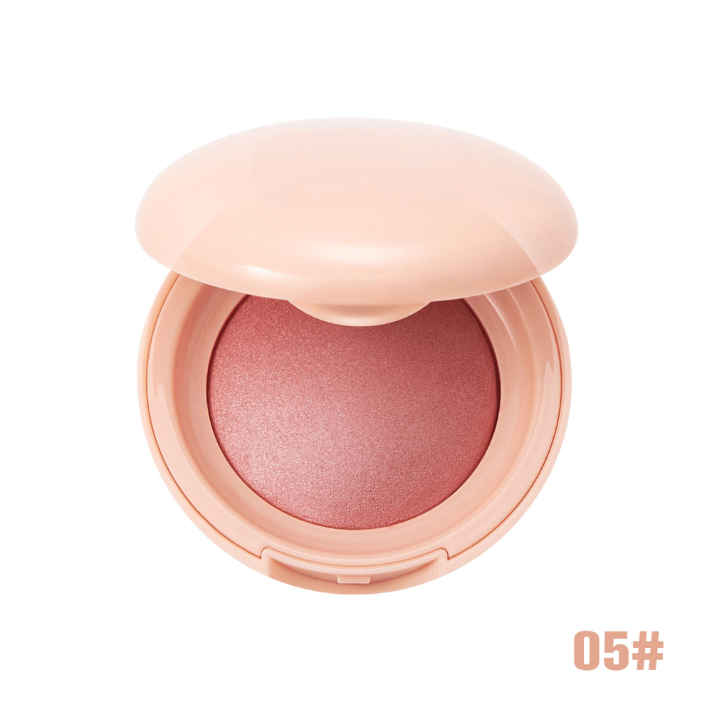 Soft Peach Glow Shimmer Blush Powder