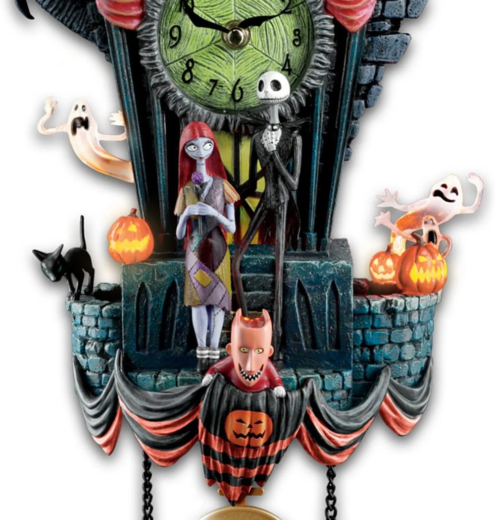 Halloween Wall Clock,Nightmare Before Christmas Cuckoo Clock
