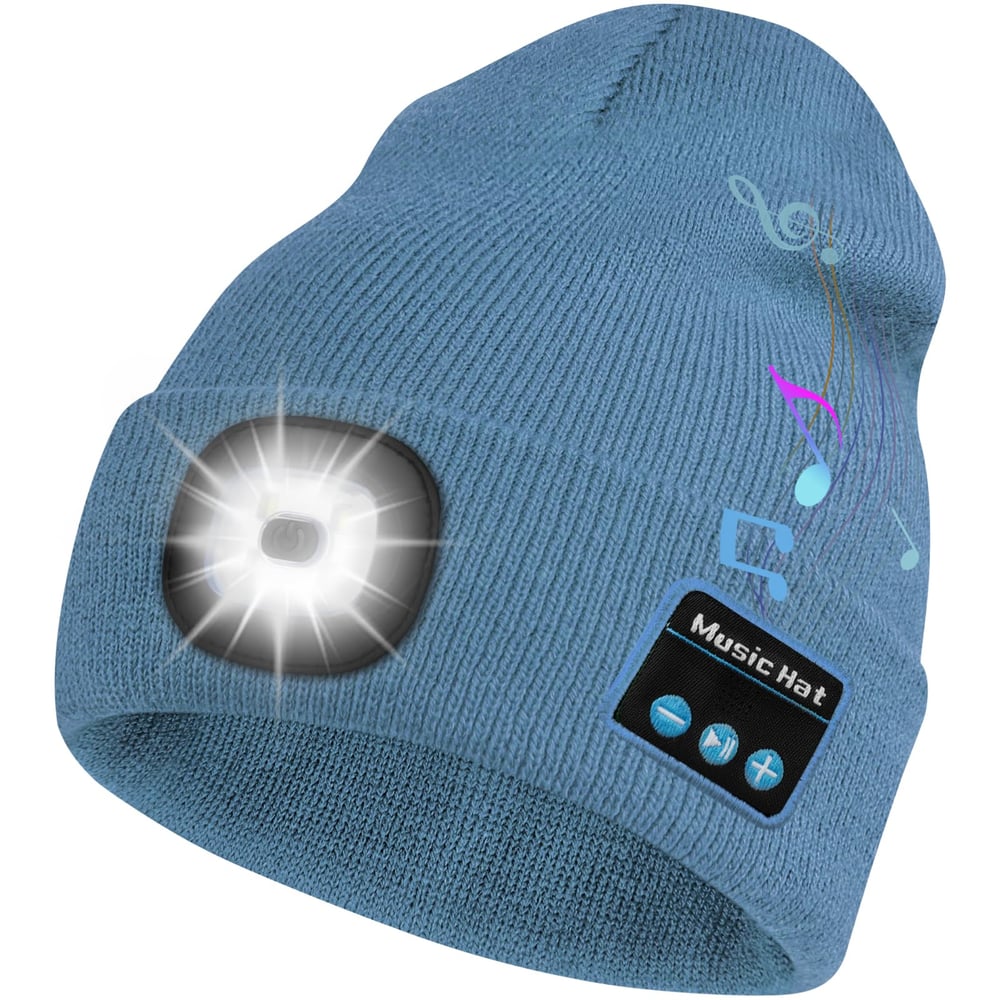 Bluetooth Beanie Hat with Light