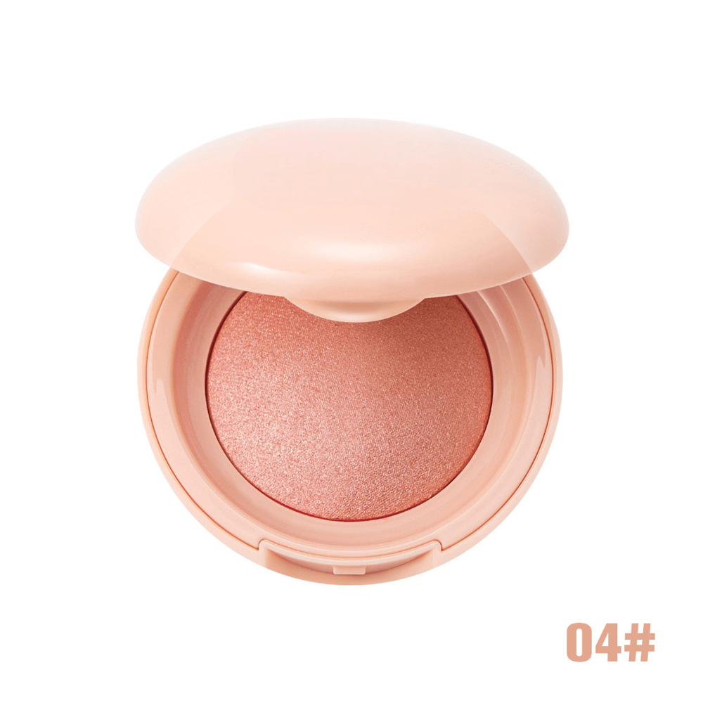 Soft Peach Glow Shimmer Blush Powder
