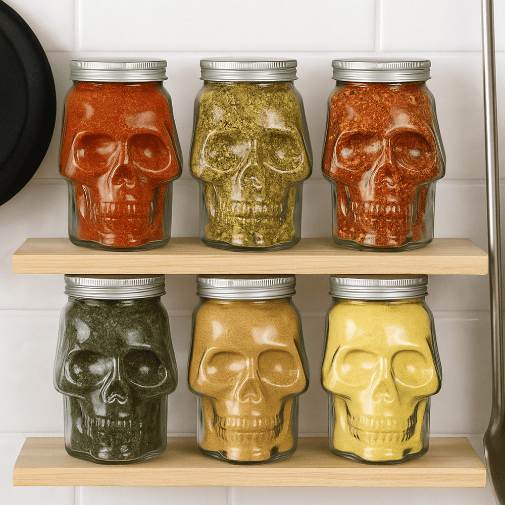 🫙6-Pack Skull Jars