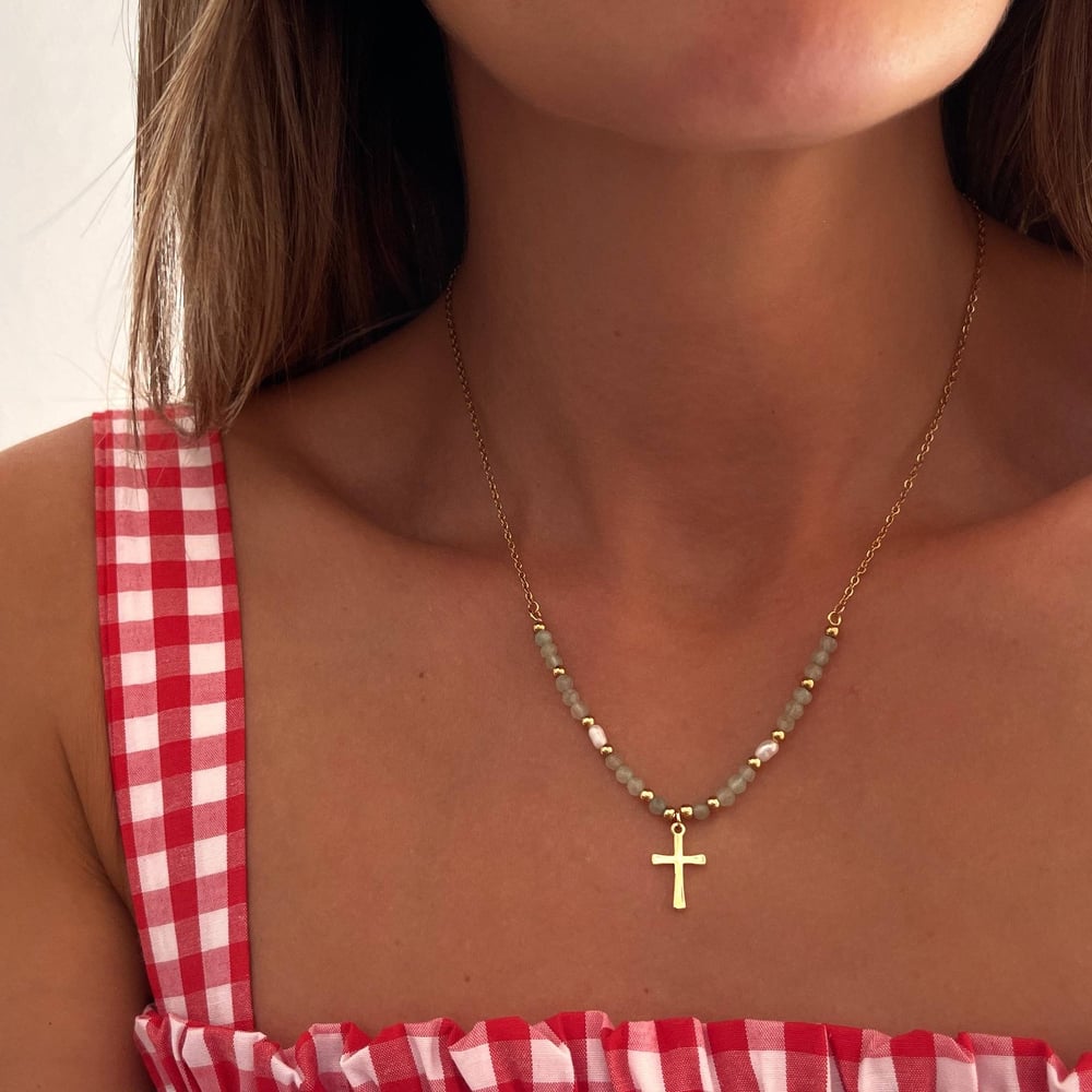 Beaded Cross Necklace — The Best Gift