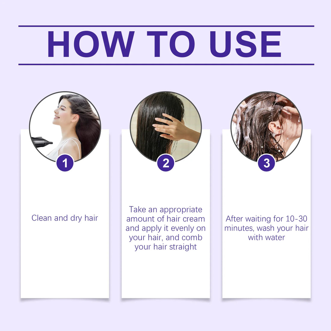 Protein Straightening Hair Cream Deep Nourishing Repair Damaged Hair
