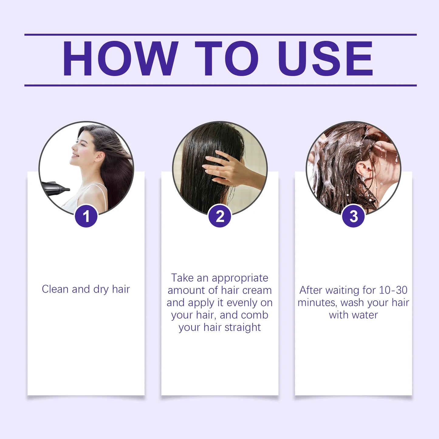 Protein Straightening Hair Cream Deep Nourishing Repair Damaged Hair