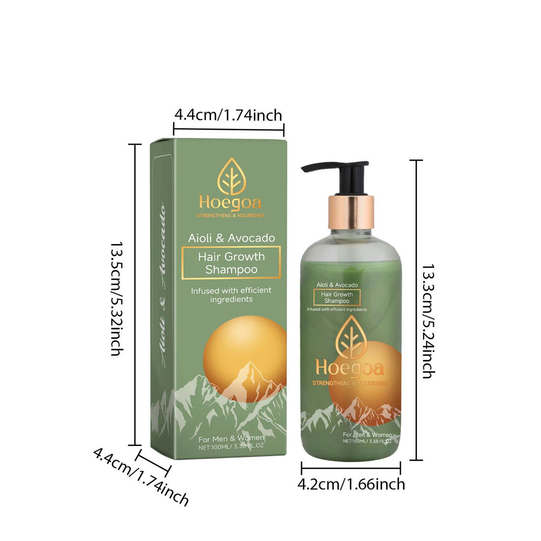 =Avocado Hair Growth Shampoo Strengthen Roots Oil
