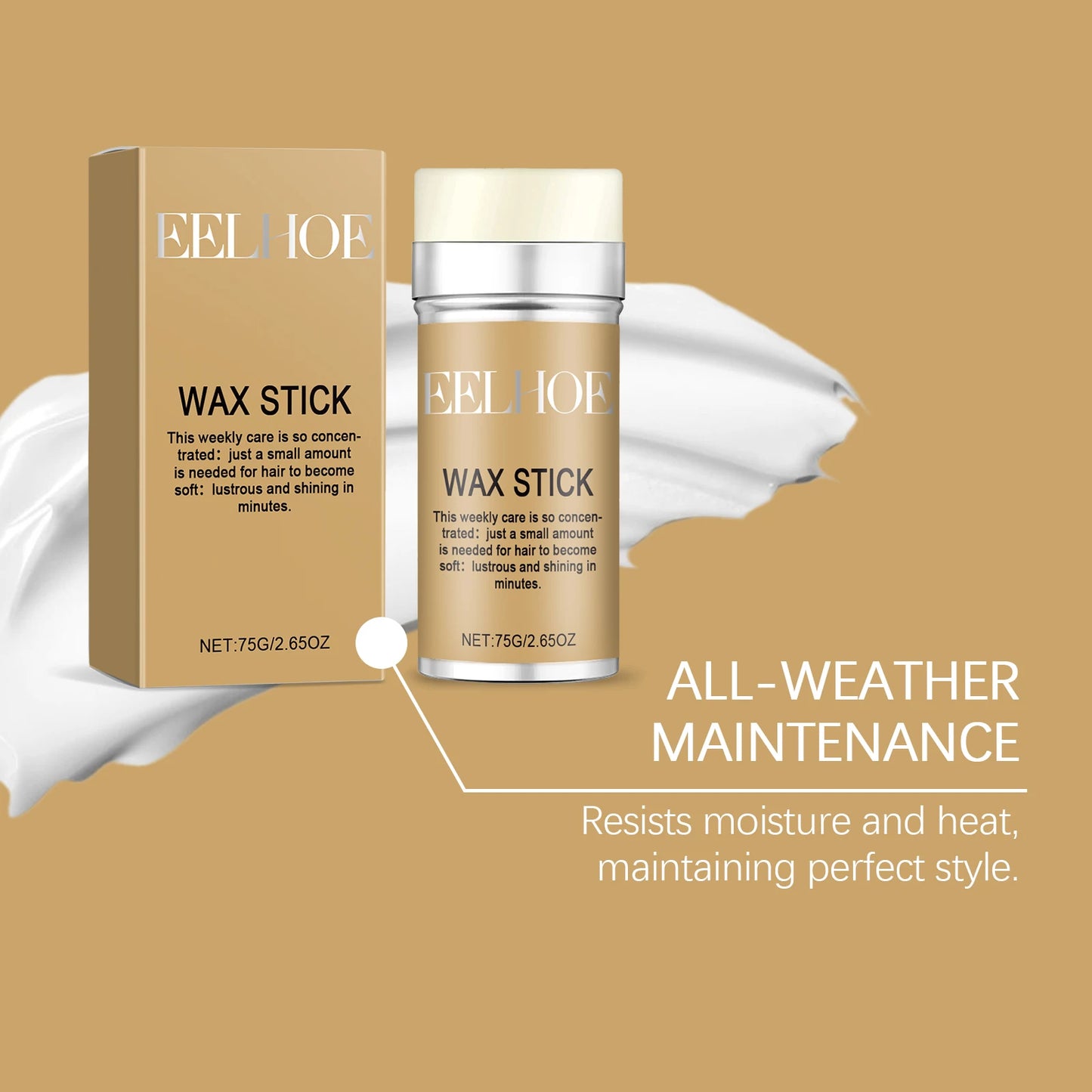 Hair Wax Stick Styling Anti Frizz Broken Hair Nourish Care