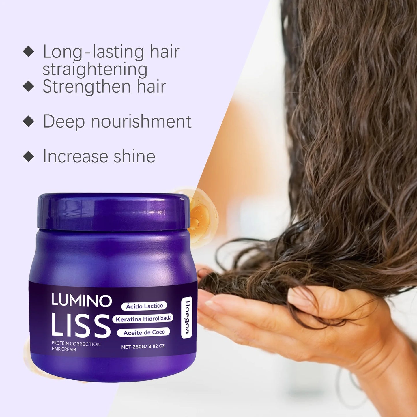 Protein Straightening Hair Cream Deep Nourishing Repair Damaged Hair