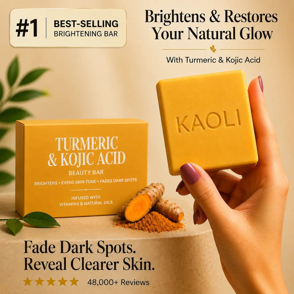 Turmeric & Kojic Acid - Brightening Soap