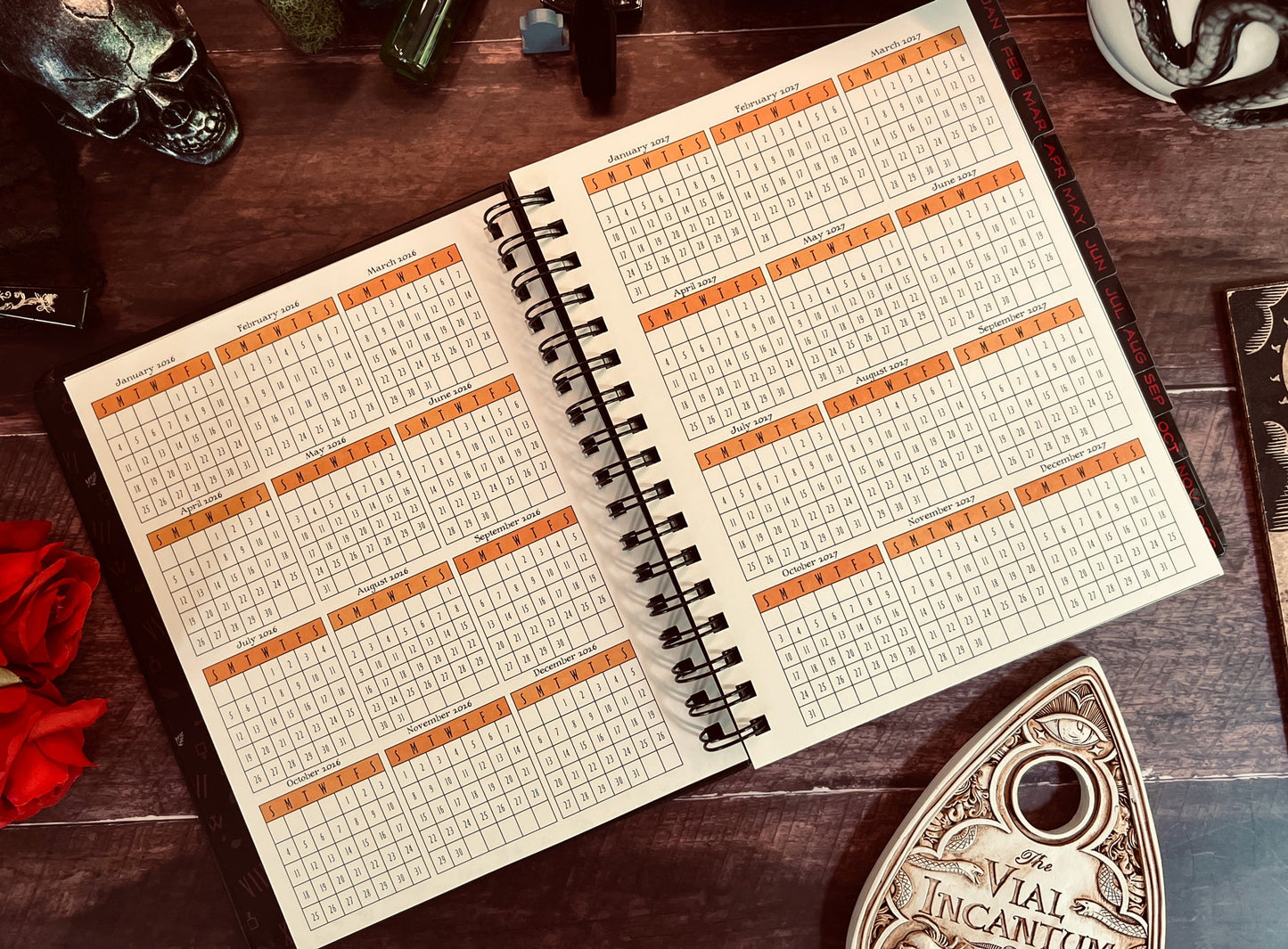 Waiting for the Night 2026 Weekly Planner