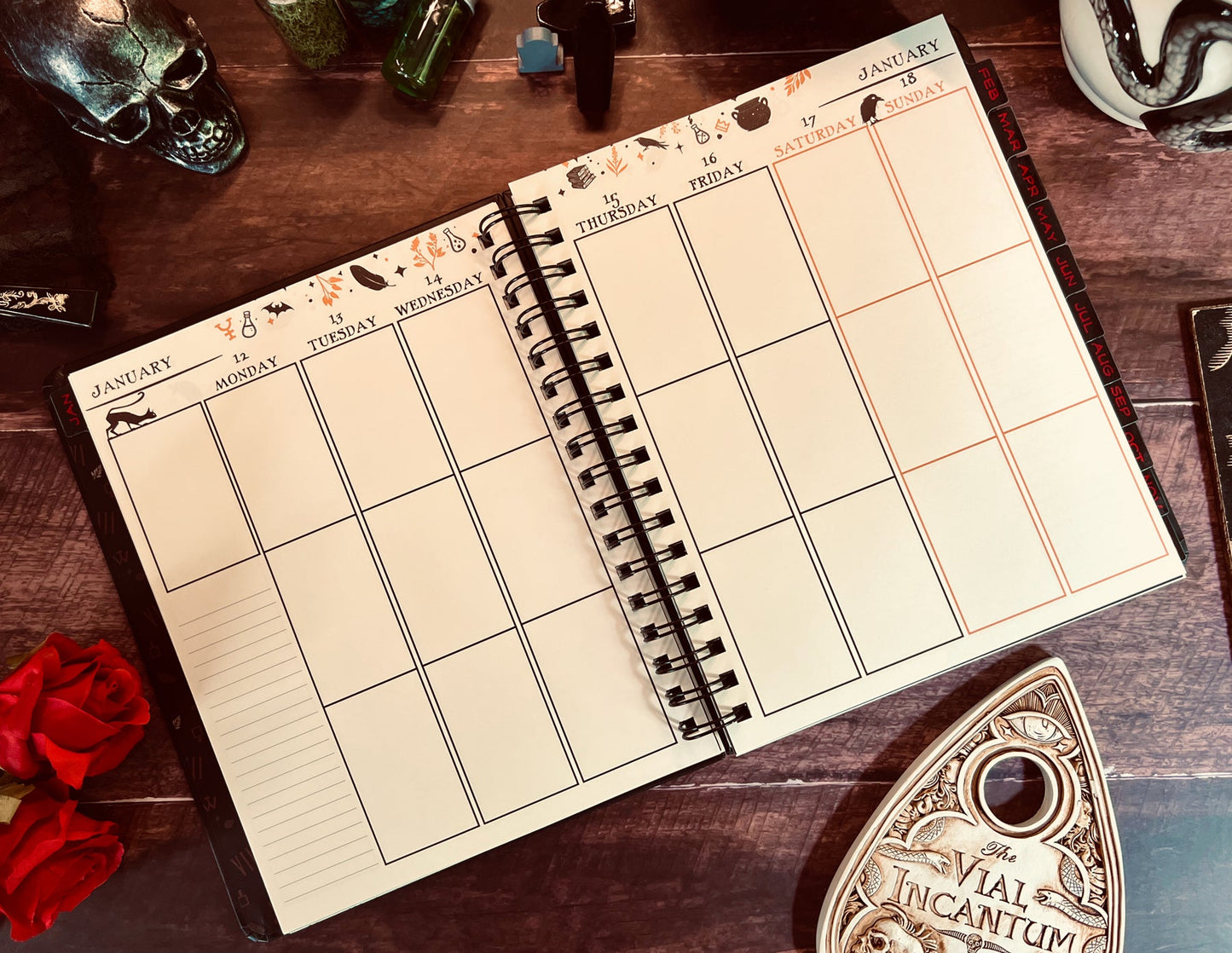 Waiting for the Night 2026 Weekly Planner