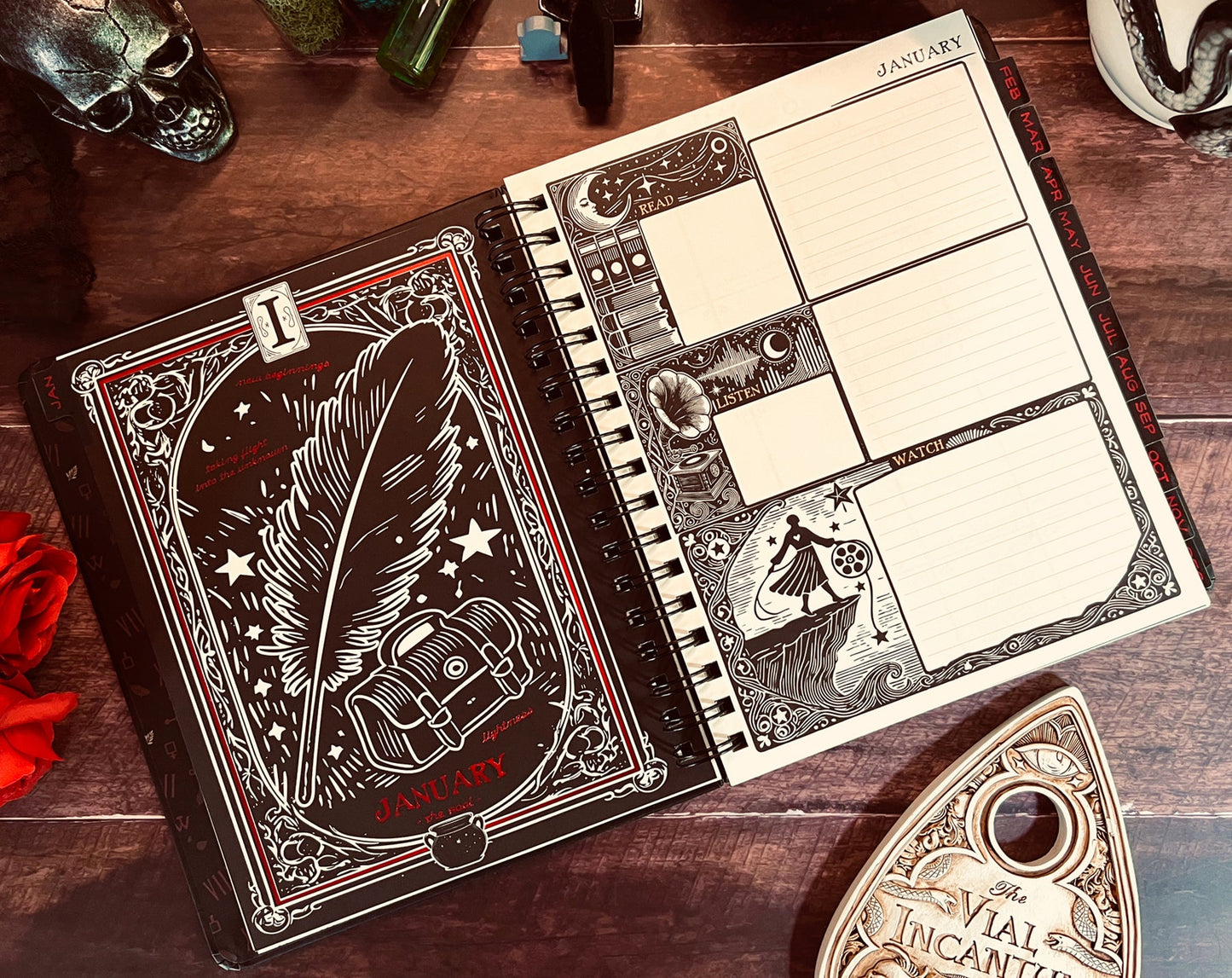 Waiting for the Night 2026 Weekly Planner