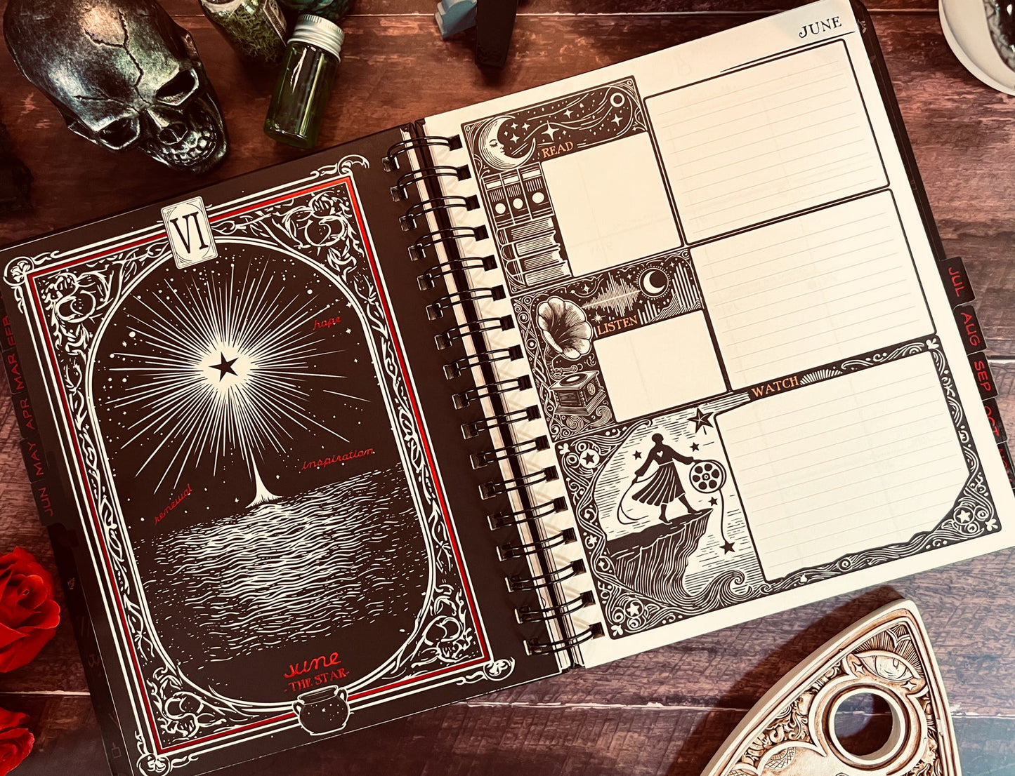 Waiting for the Night 2026 Weekly Planner