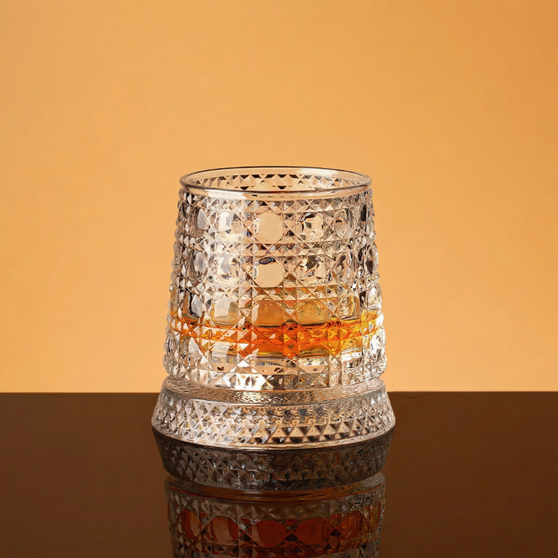 Rotating Whiskey Glass