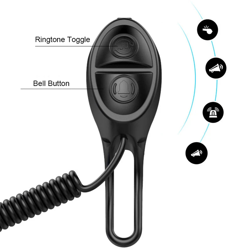 Bicycle Electric Bell USB Rechargeable Bike Bell - 4 Sound mode