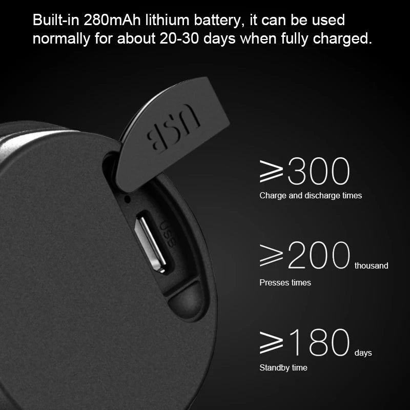 Bicycle Electric Bell USB Rechargeable Bike Bell - 4 Sound mode