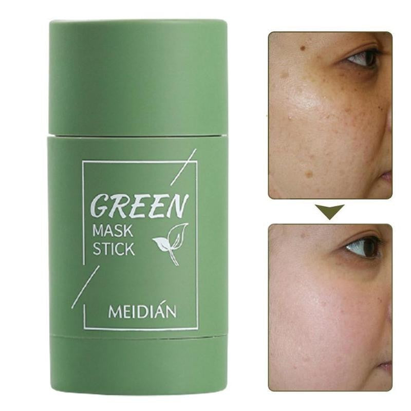Natural Green Tea Clay Mask Stick– Clears Acne & Refines Pores