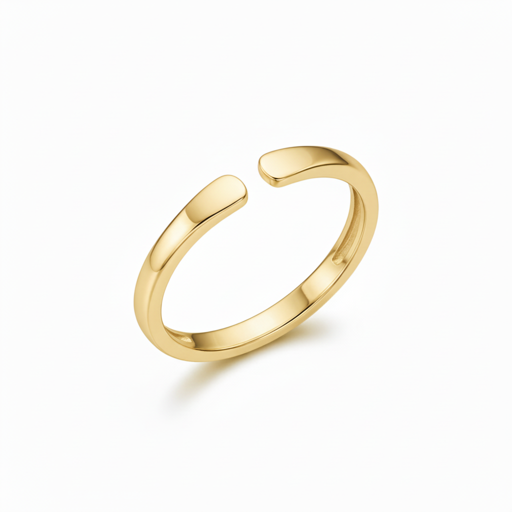 Justerbar Initial Ring "Whisper"