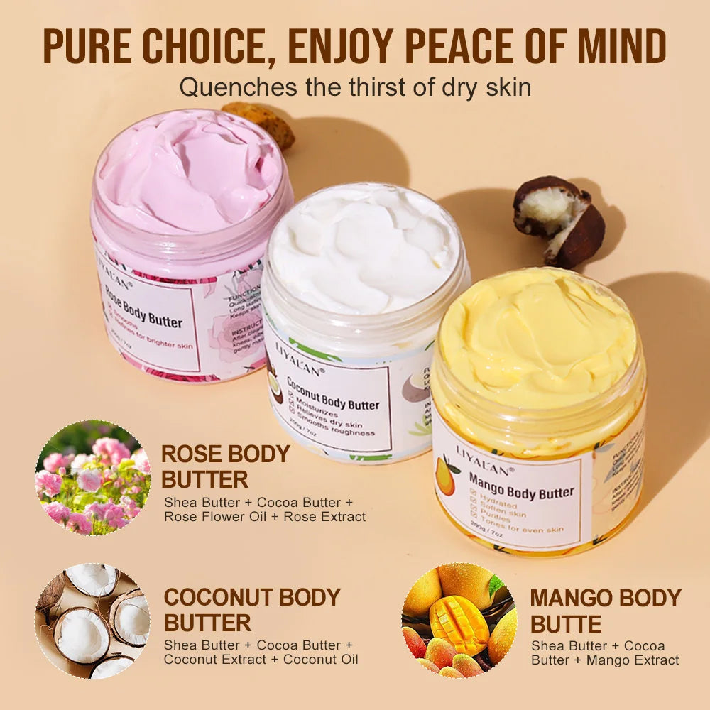 Shea Body Butter Soothes Dry Skin Nourish Moisturizer