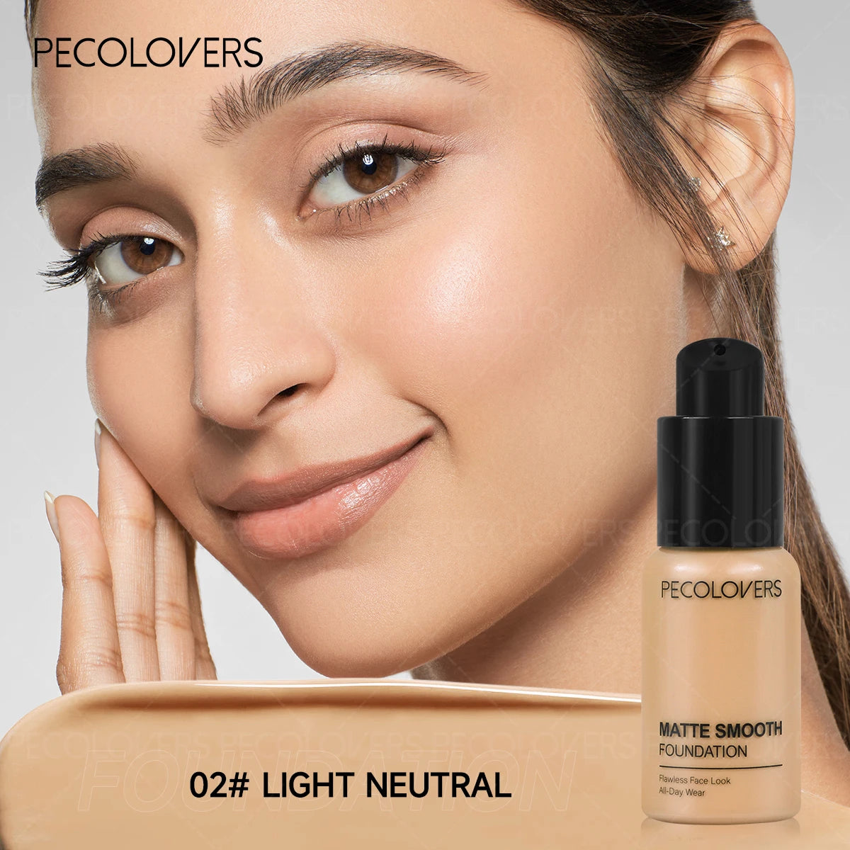 Full Coverage Waterproof Foundation – Oil-Control, Long-Lasting, Multi-Tone Fit