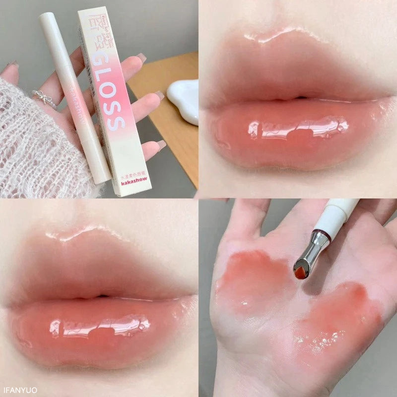 Water-Gloss Jelly Lip Gloss – Hydrating Tint