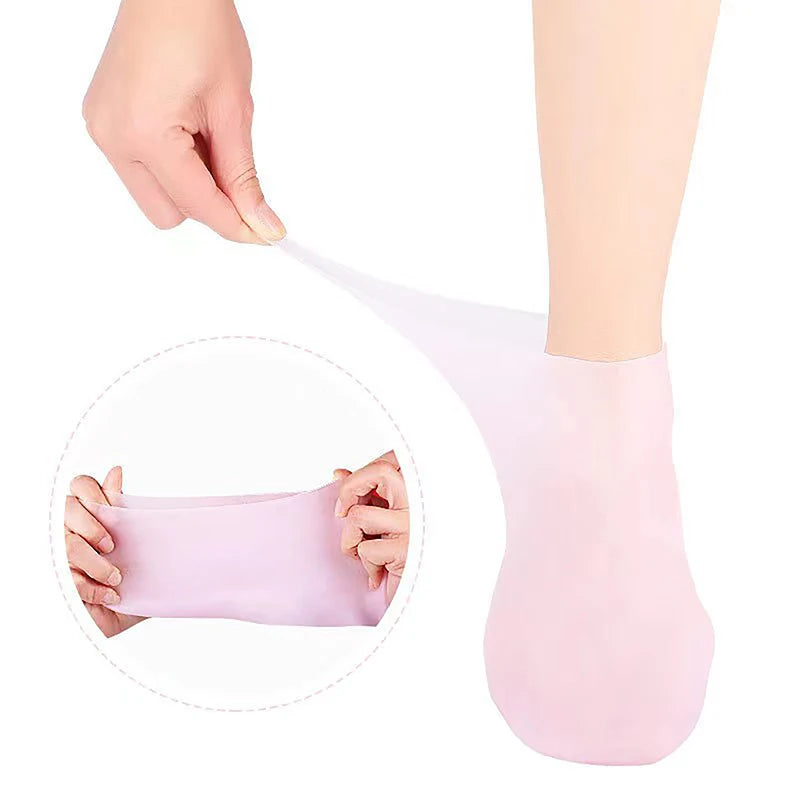 Silicone Moisturizing Gel Heel Socks Exfoliating And Preventing Dryness Foot Skin Rejuvenation Foot Care Elastic Sock