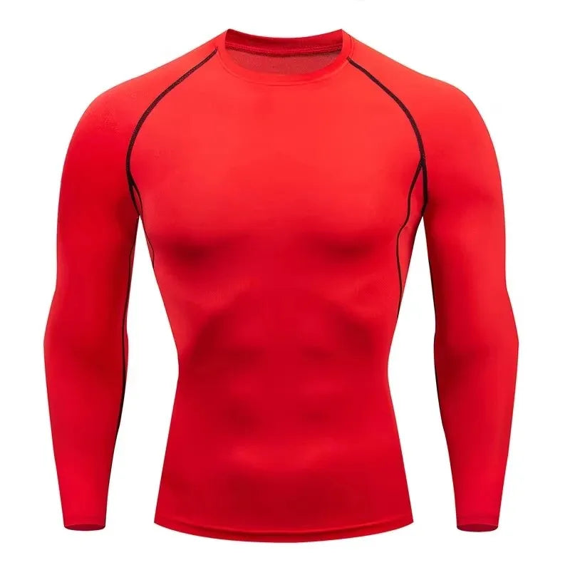 Men Gym Sport T-shirt Compression Elastic T Shirt