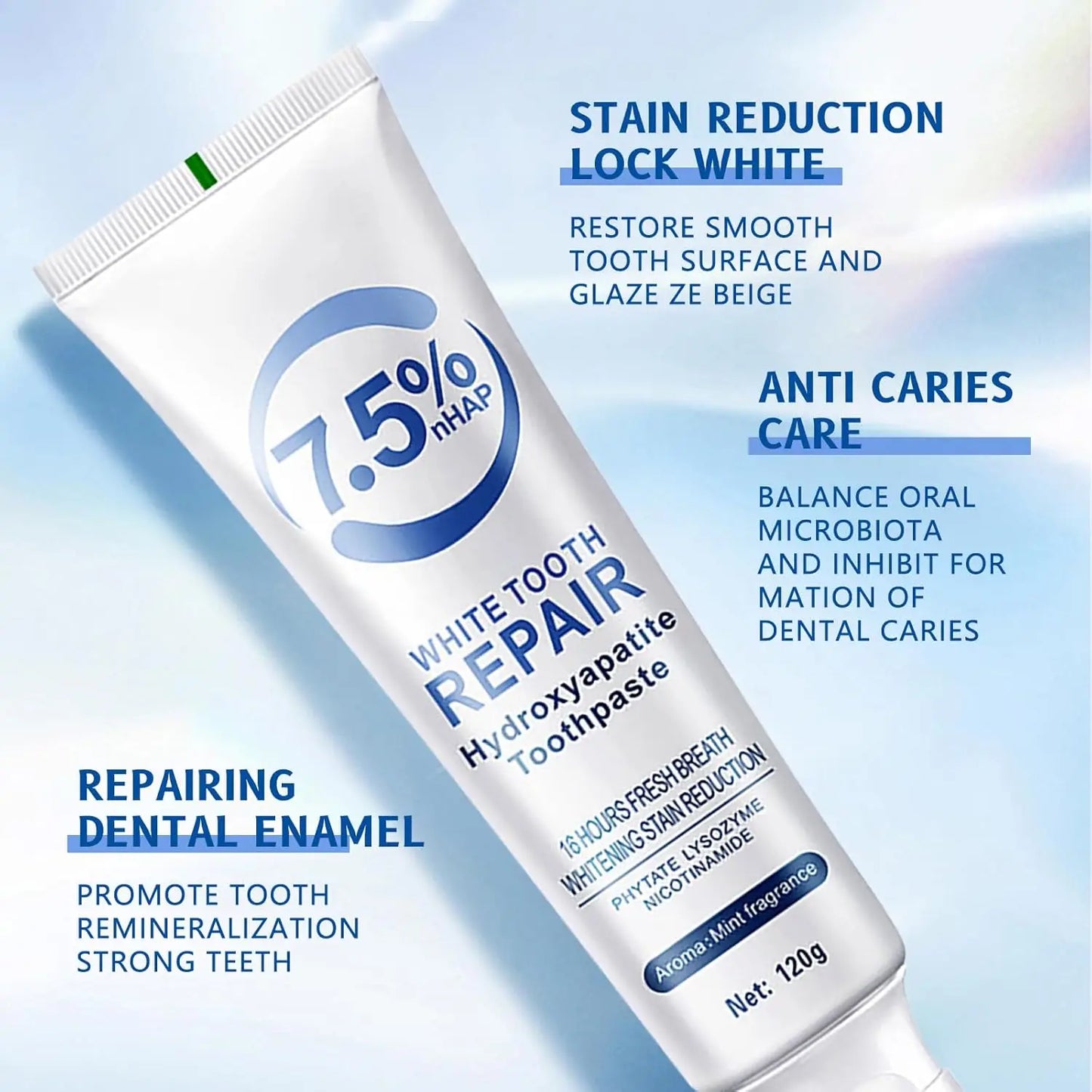 Nano Hydroxyapatite Toothpaste – Fluoride-Free Enamel Repair Paste