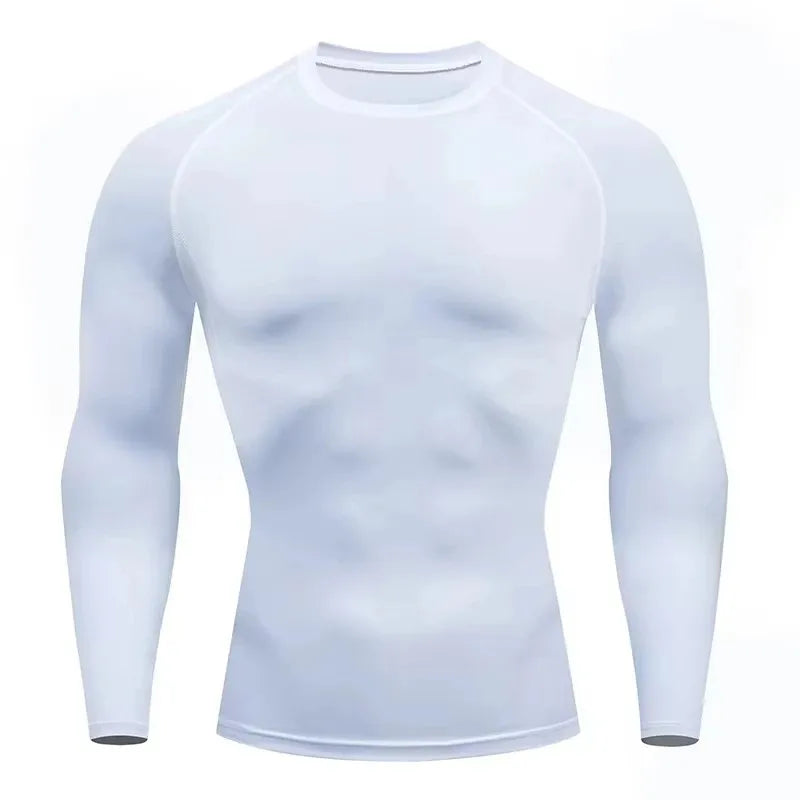 Men Gym Sport T-shirt Compression Elastic T Shirt