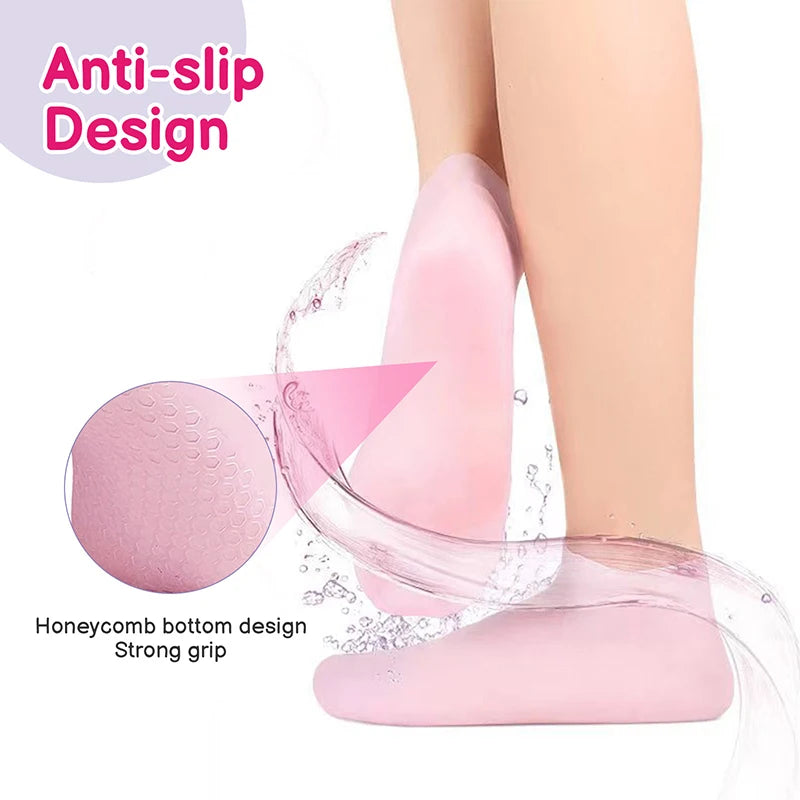 Silicone Moisturizing Gel Heel Socks Exfoliating And Preventing Dryness Foot Skin Rejuvenation Foot Care Elastic Sock