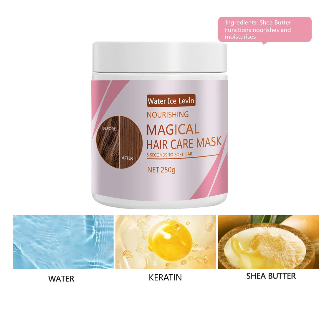 Miracle Keratin Hair Mask 5 Seconds Repair Damaged Frizz Hair