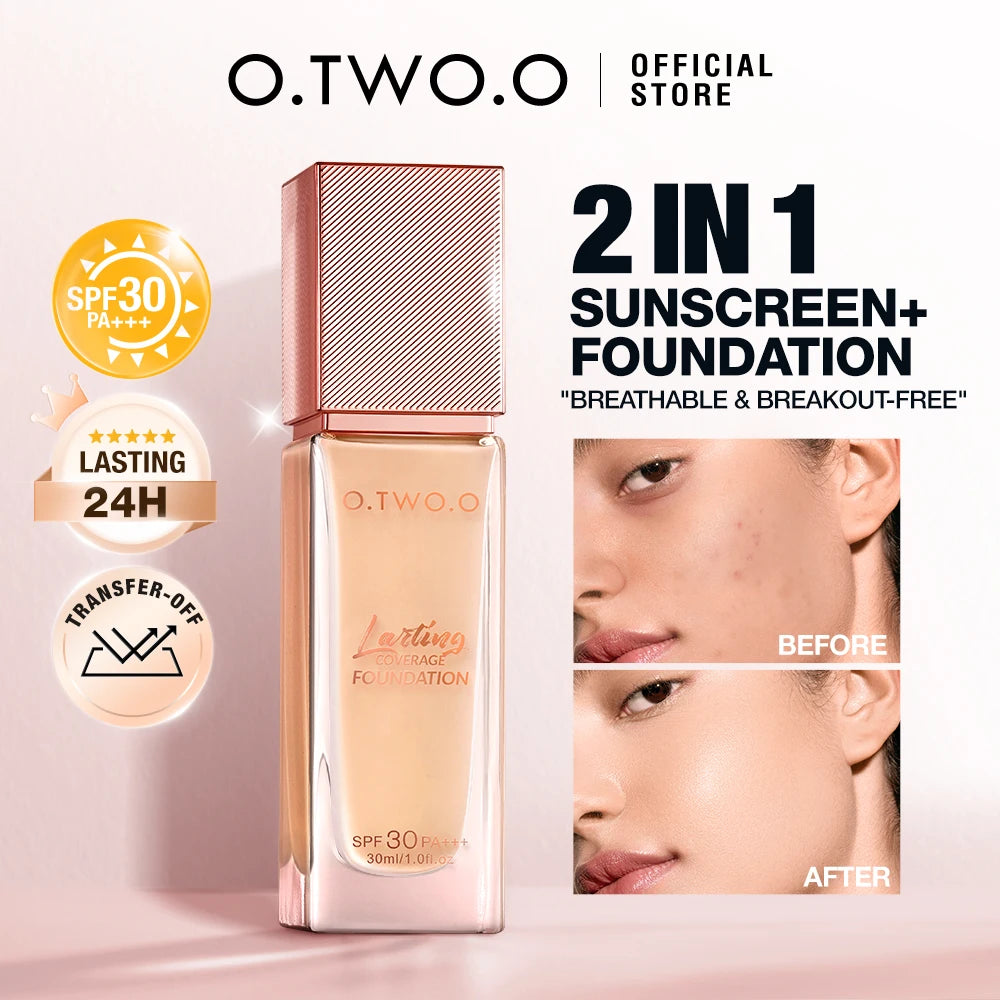 Matte Liquid Foundation – Full Coverage, Oil-Control & Waterproof