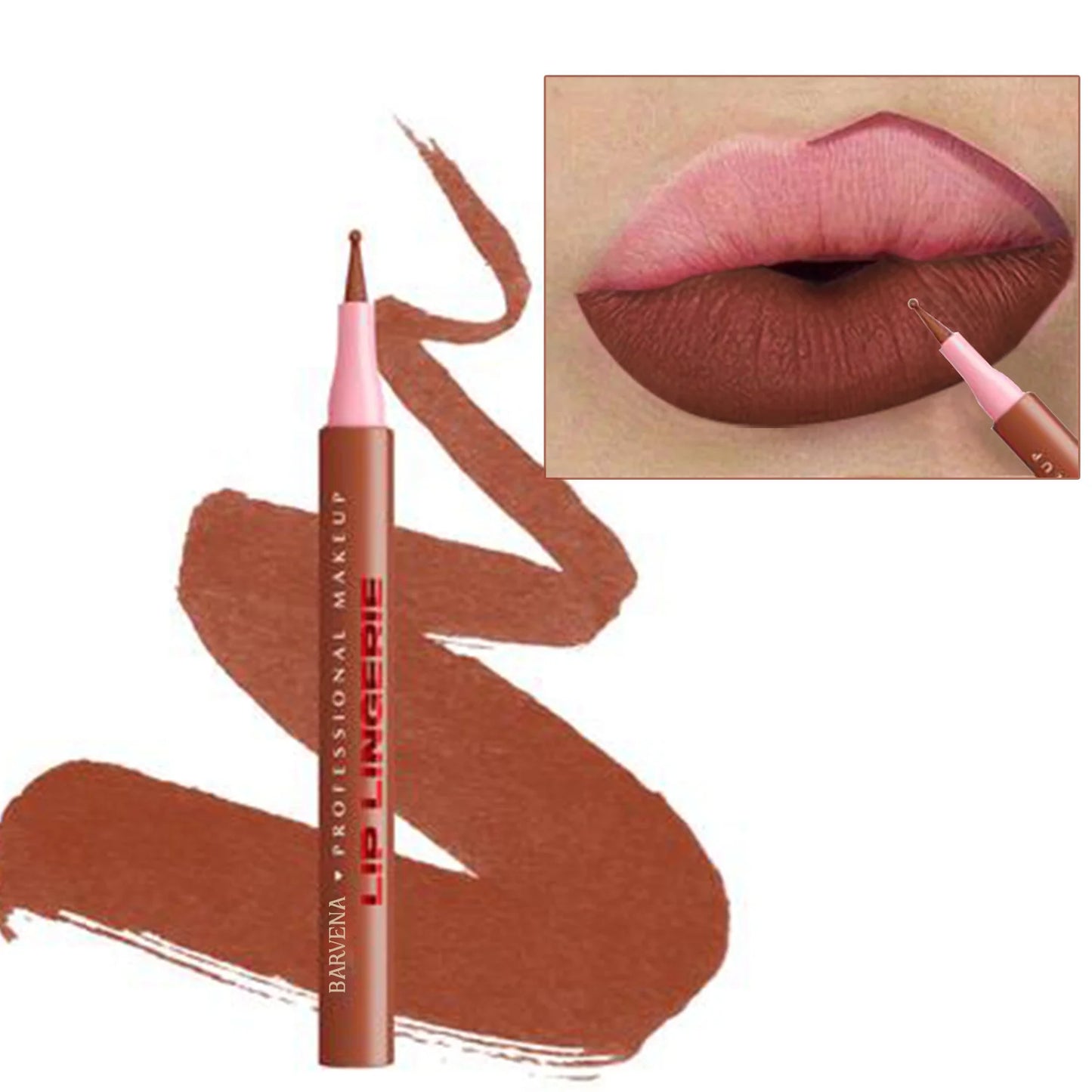 6 Colors Matte Waterproof Lip Liner – Smooth, Smudge-Proof, Hydrating