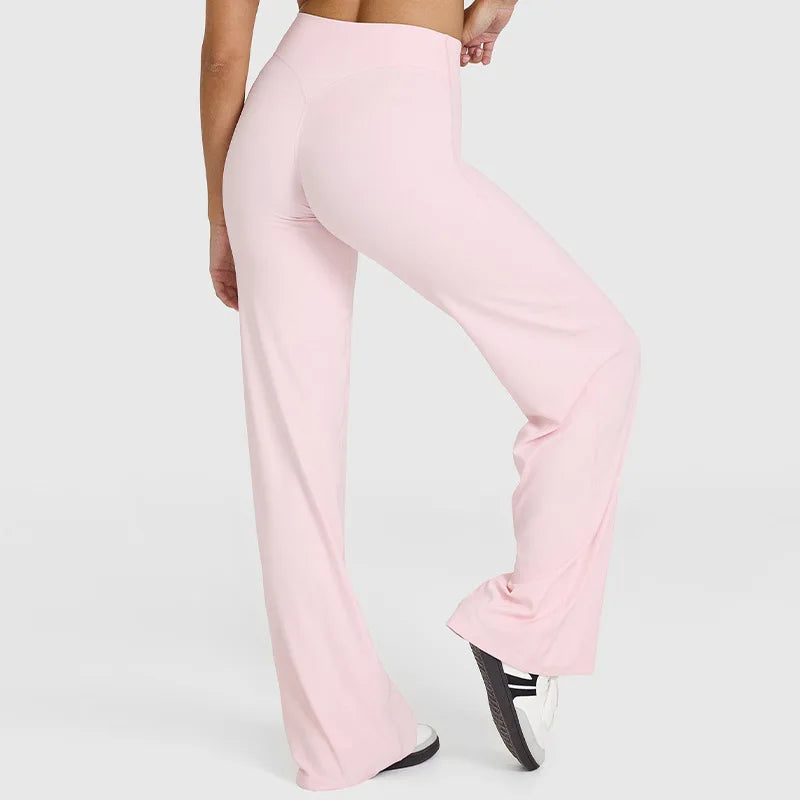 Sport Trousers SoftMotion Straight-Leg Pants Women's High Waist Yoga Bottoms GYM Naked Feel Pilates Running