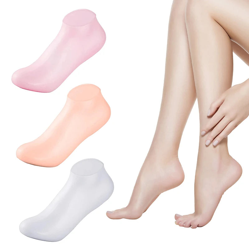 Silicone Moisturizing Gel Heel Socks Exfoliating And Preventing Dryness Foot Skin Rejuvenation Foot Care Elastic Sock