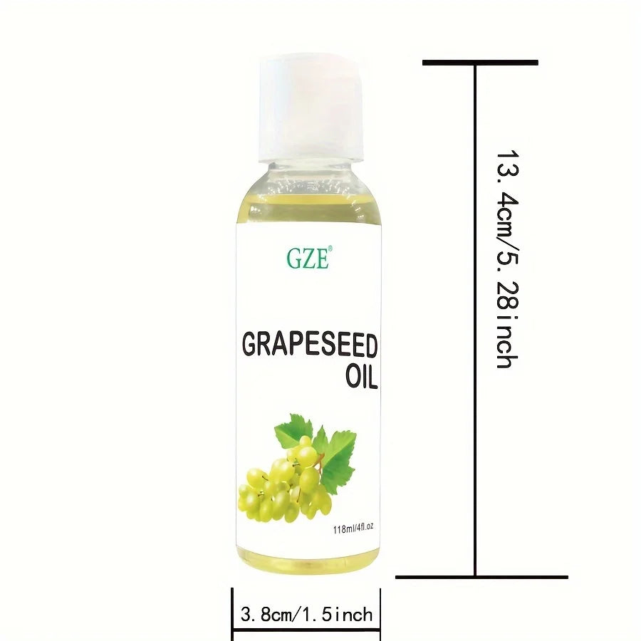 Grapeseed Oil for Sensitive Skin Light Silky Moisturizer for All Skin Type Hair Strengthens Vegan Thickening