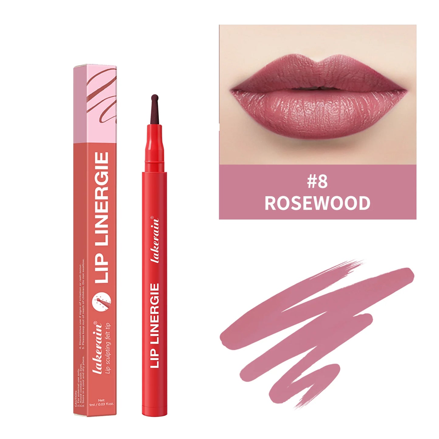 8 Colors  Waterproof Long-Lasting Lip Liner – Smudge-Proof Anti-Feathering Formula