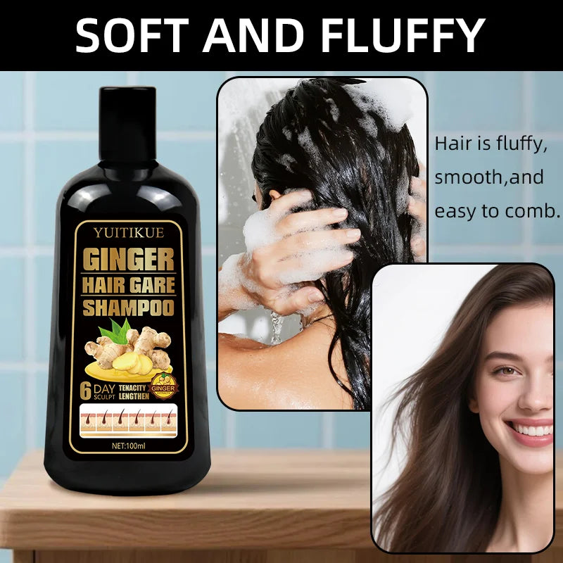 Natural Ginger Shampoo Reduce Hair Loss