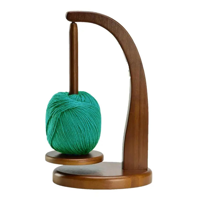 Crochet Yarn Holder Rotating Magnetic Wooden Yarn Holder Space Saving Yarn Holder =