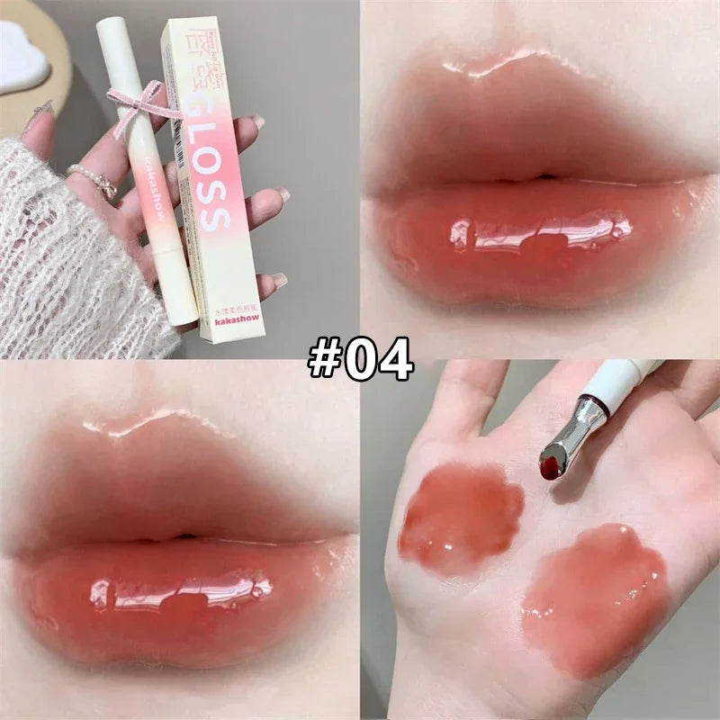 Water-Gloss Jelly Lip Gloss – Hydrating Tint