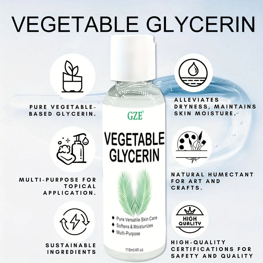 Vegetable Glycerin 100% Pure Versatile  Softening and Moisturizing