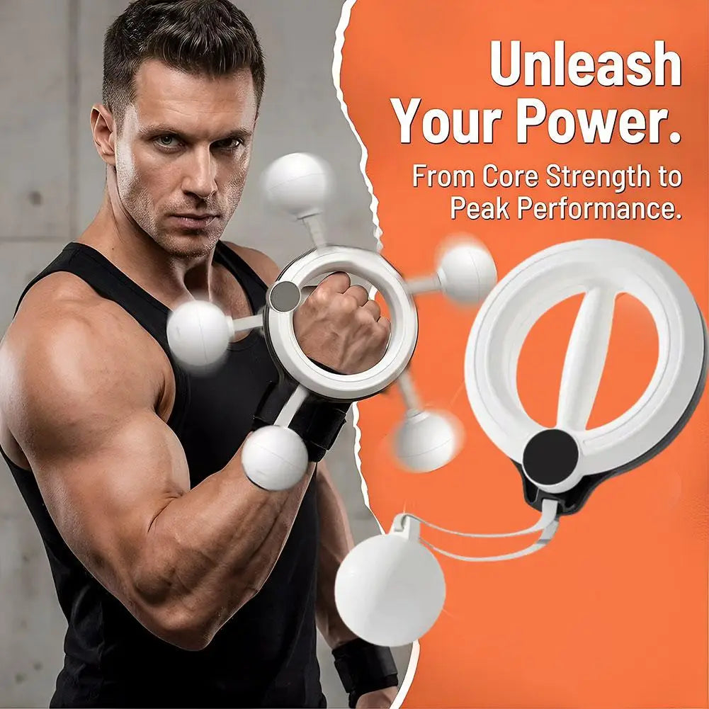 360 ° Rotary Handheld Fitness Machine - Portable Arm and Full Body Workout for Home Gym, Yoga, Pilates, Reduce Fat Burning