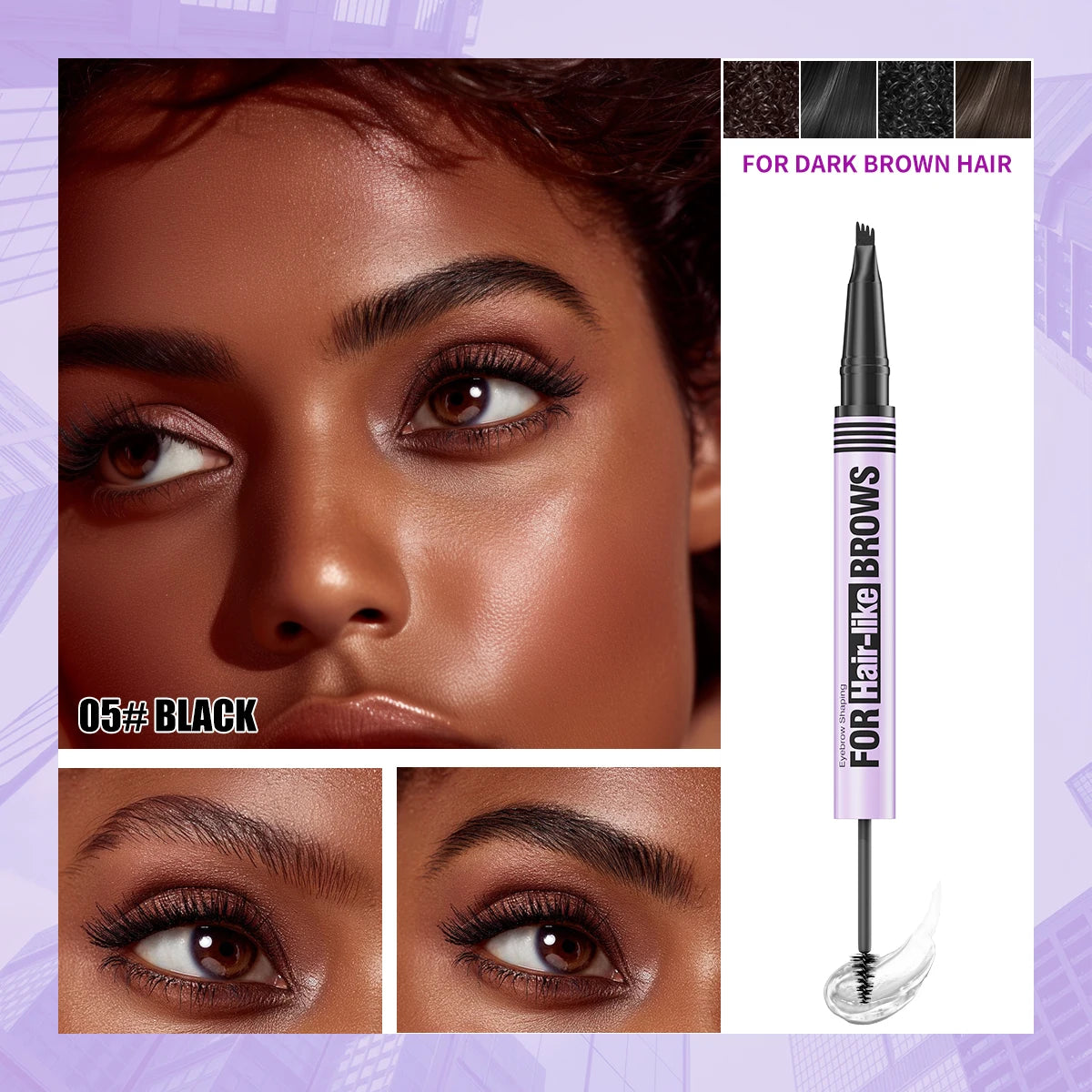 Waterproof Eyebrow Gel Pen – Long-Lasting Tattoo Liquid Brow Cream