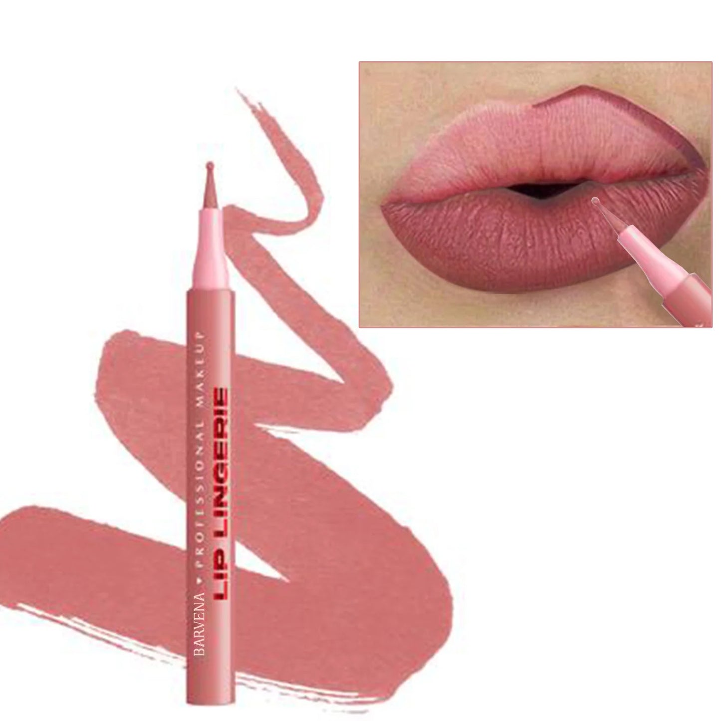 6 Colors Matte Waterproof Lip Liner – Smooth, Smudge-Proof, Hydrating