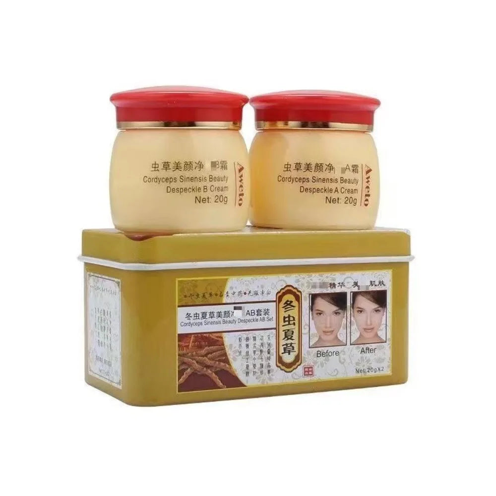2 Pack Original Chinese Aweto Whitening Anti-Acne Day Night Cream