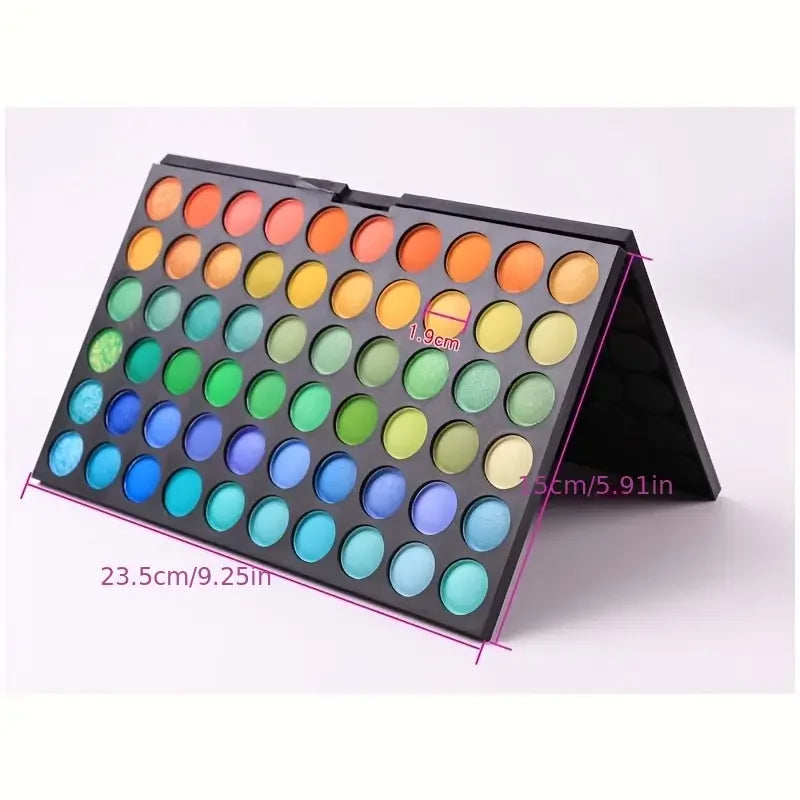 120-Color Eyeshadow Palette – Matte & Shimmer Nude Warm Tones