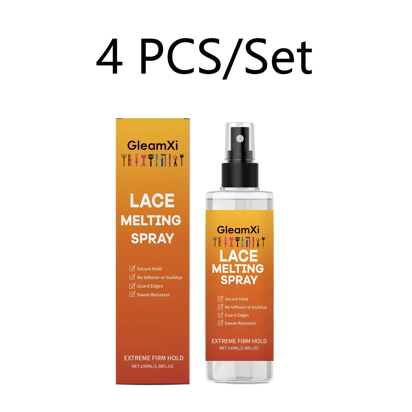 Lace Melting Spray Strong Hold Wig Adhesive Sweat Proof Invisible