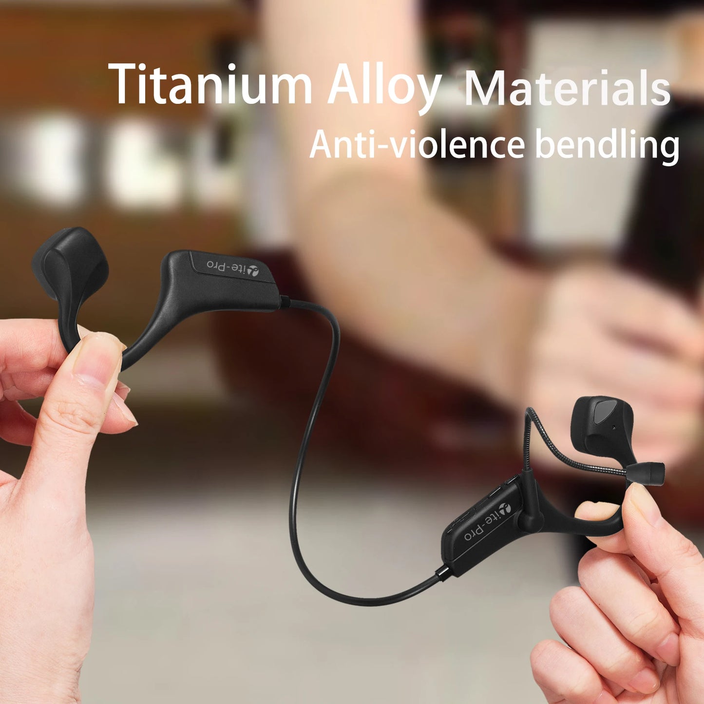Open Air Conduction Wireless Bluetooth Headset with Microphone