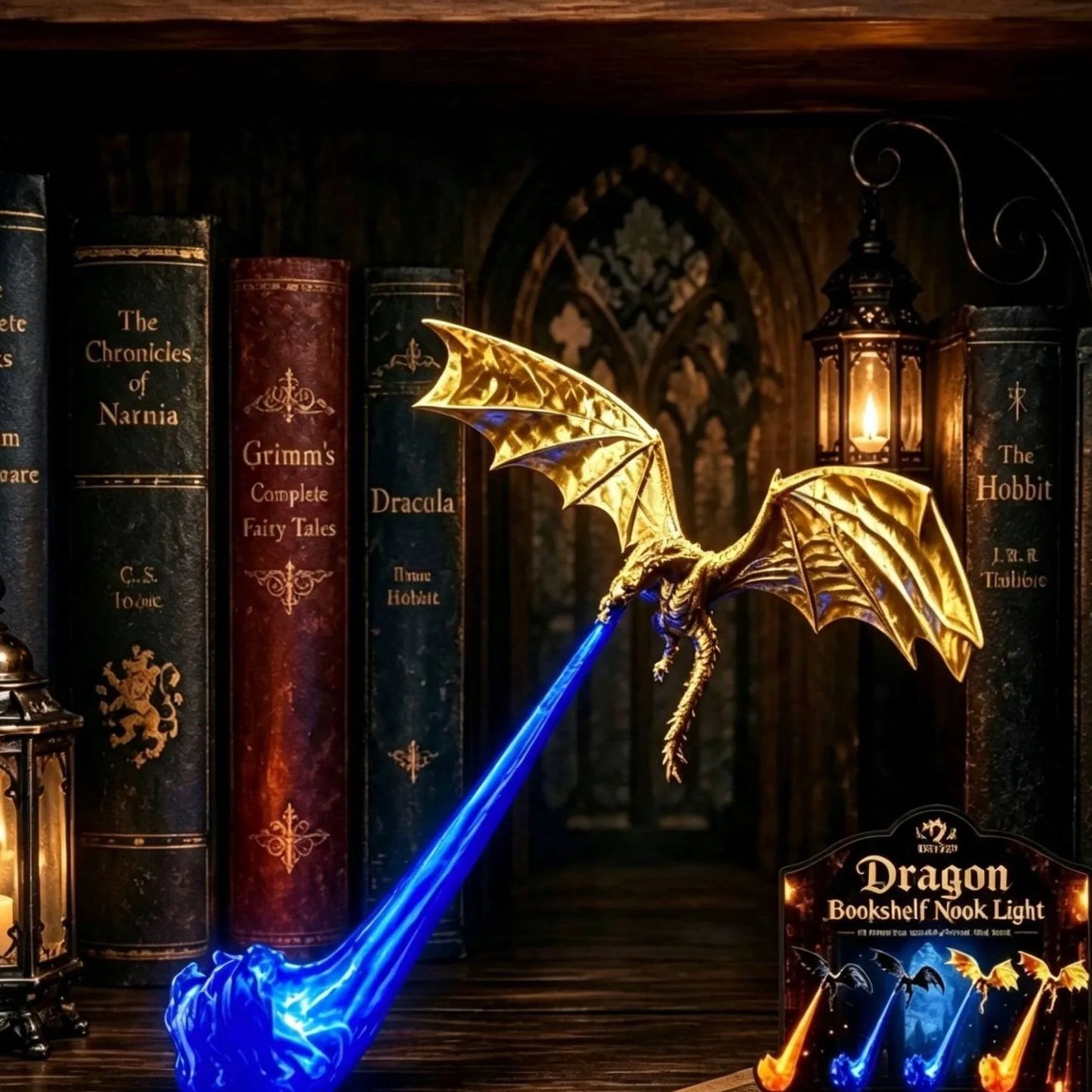 Dragon Breath Black Tech Desktop Decoration Glowing 3D Printed Toy