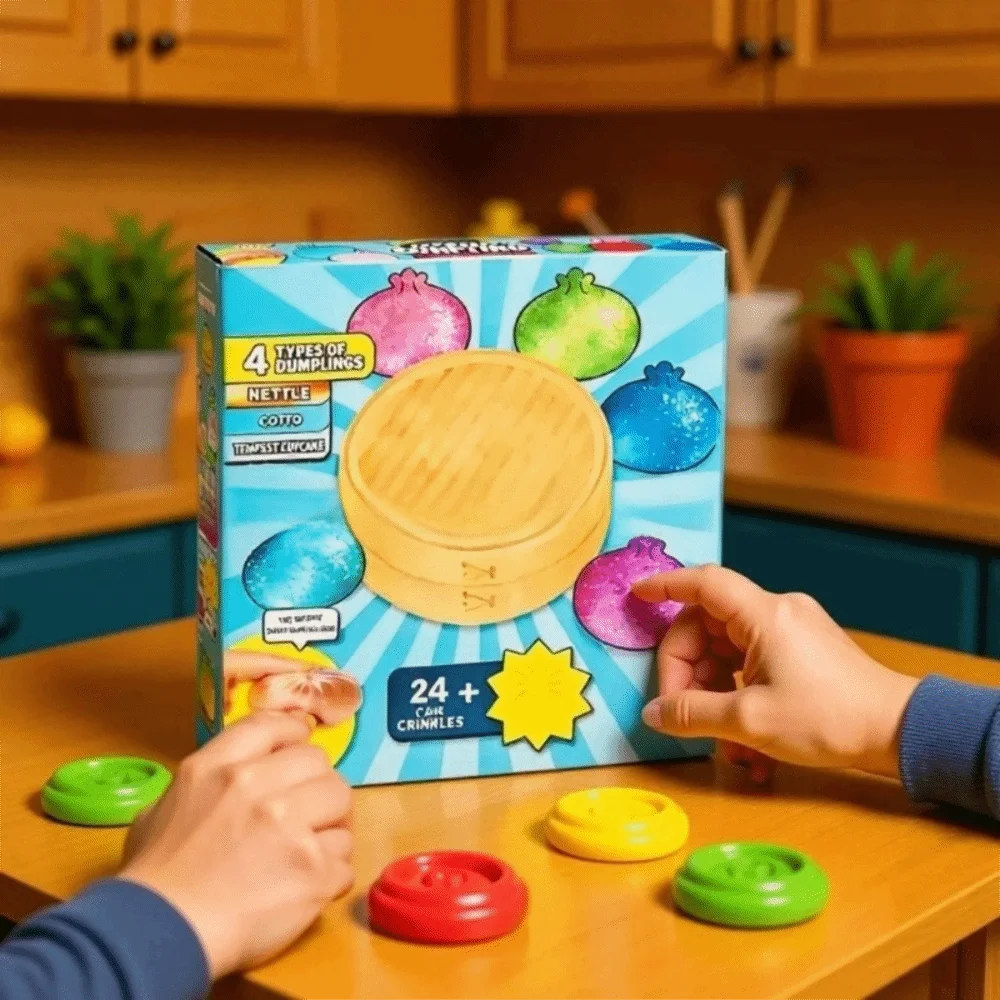 Soft Mystery Dumpling Advent Calendar Fidget Anxiety Relief 24-Day Countdown Calendar Decompression Slow Resilience